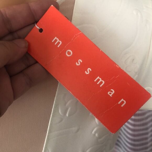 NWT Mossman Cream Floral Embossed Dress Sz 12 - Picture 4 of 7